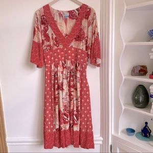 Plenty by Tracy Reese Silk Floral Kimono Dress